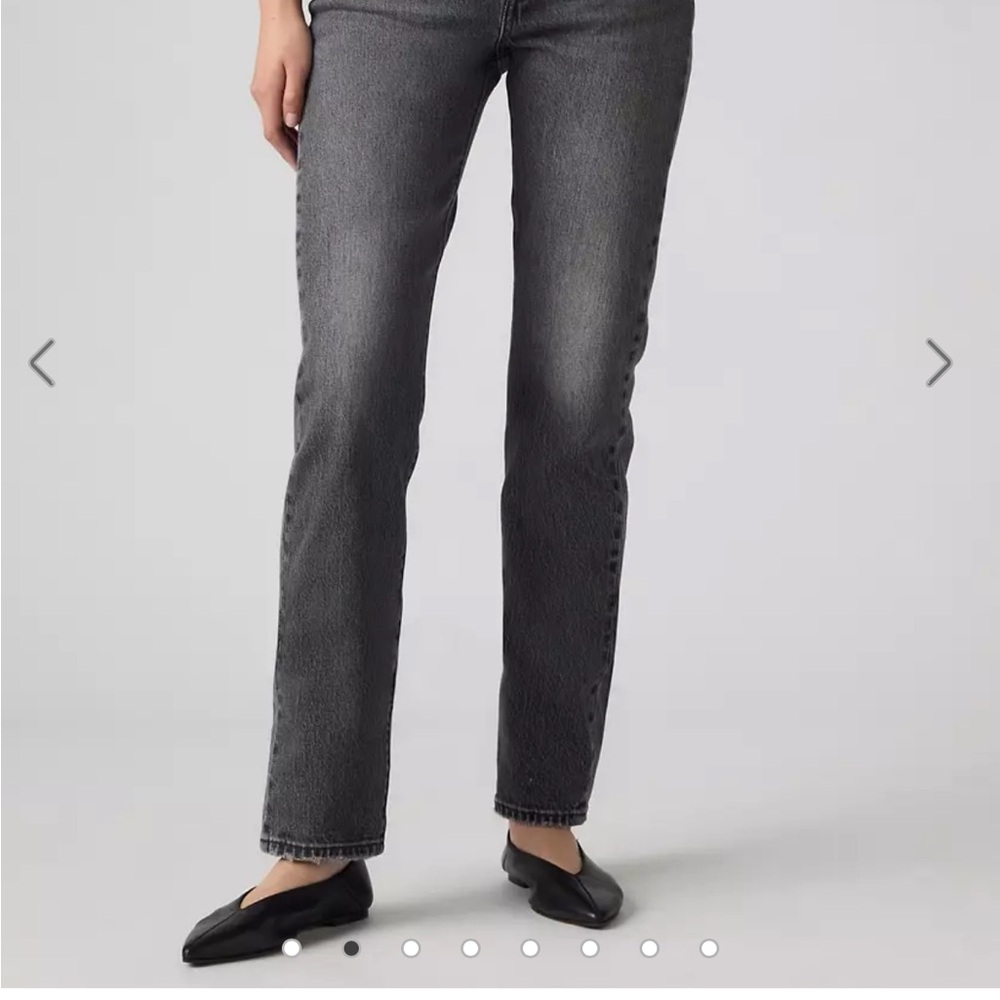 Levi's Women's 501 straight Jeans in Charcoal
